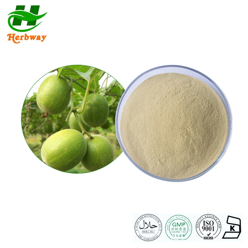 Herbway Food Grade Monk Fruit Extract Powder 100% Natural Luo Han Guo Extract Monkfruit Extract Monk Fruit Sweetener